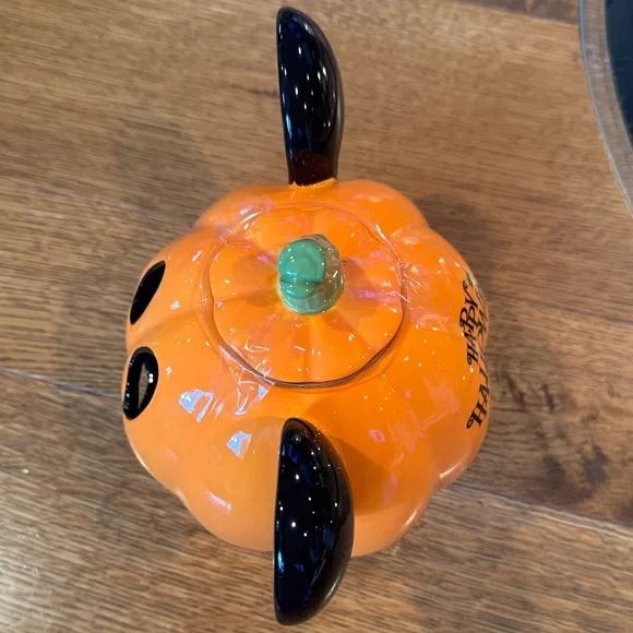 Disney Orange and Black Mickey Pumpkin Decor - Picture 3 of 4